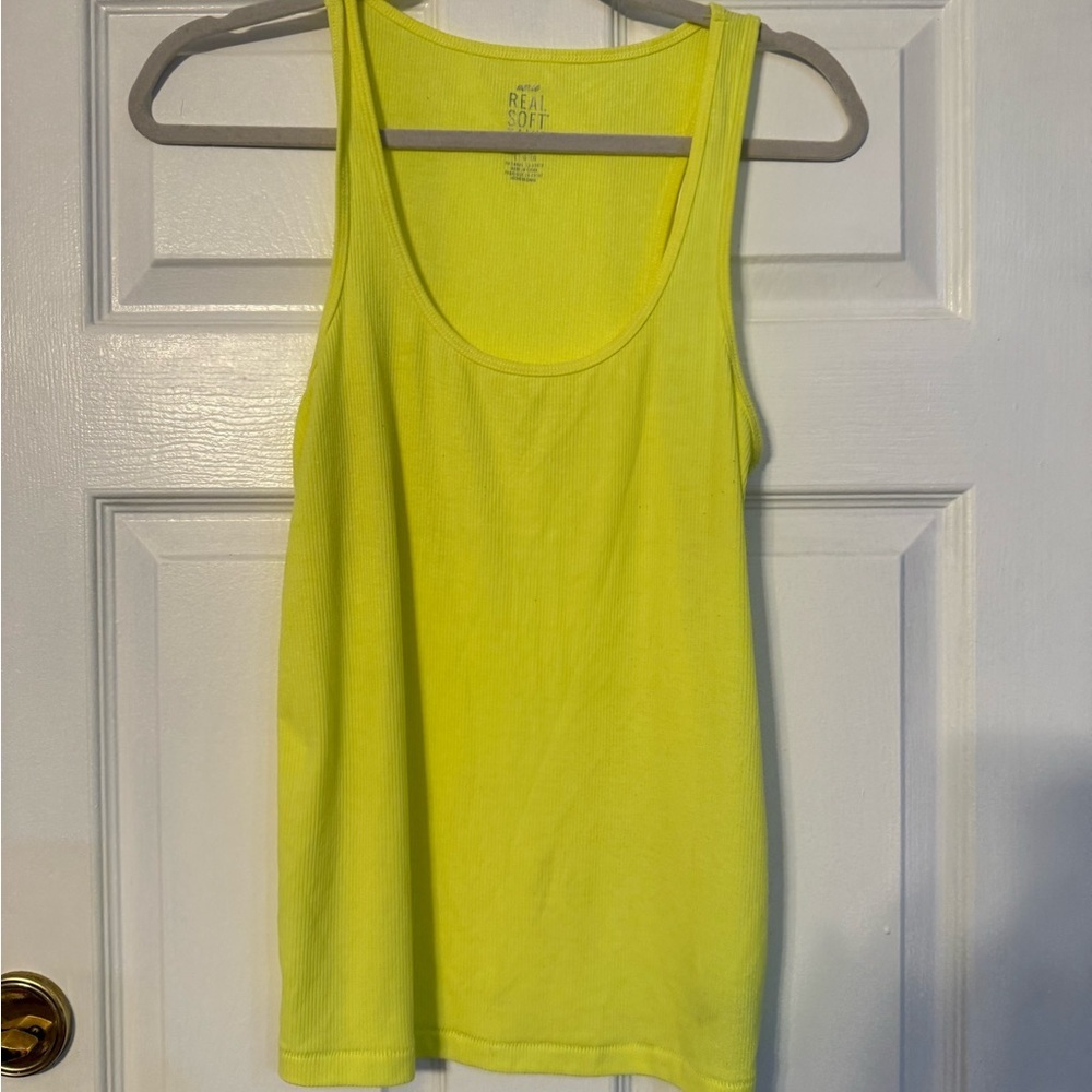 Aerie Neon Yellow Tank Top